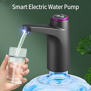 5 Gallon Water Dispenser Automatic Electric Water Bottle Pump With USB Charging Water Jug Pump Portable Water Bottle Dispenser For Home Office Outdoor, Universal 2-5 Gallon Bottle