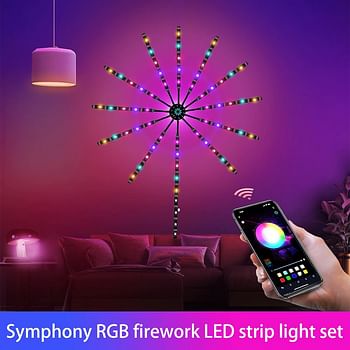 5V USB App Smart Control IC LED RGB Fireworks Lights
