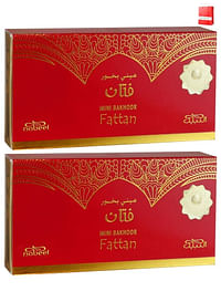 2Pcs Nabeel Mini Bakhoor Fattan Incense 36 GM