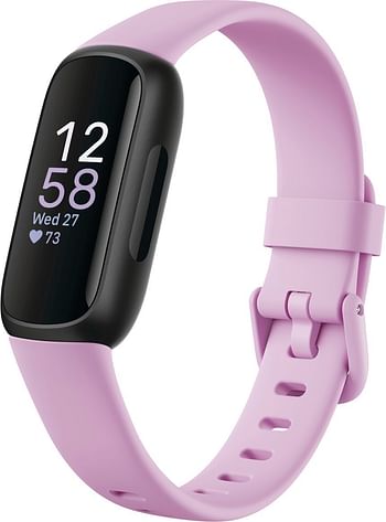 Fitbit Inspire 3 Health & Fitness Activity Tracker (FB424BKLV-US) Lilac Bliss / Black