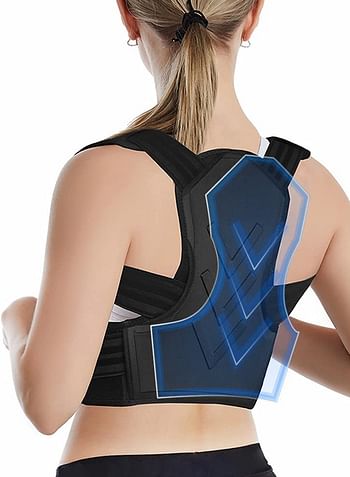 Posture Corrector for Men Women Back Brace Adjustable Straps Shoulder Support Trainer