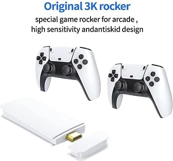Video Game Console, Plug And Play Video Game Stick 4K Built in 20,000 Games, 23 Classic Emulators, with Dual 2.4G Controllers, Birthday Gifts Choice for Boys/Adults (64GB)