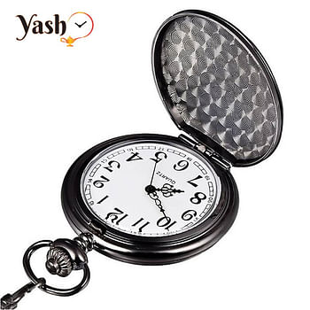 Yash Retro Style I Love You Quartz Pocket Watch For Husband Wife Love Couples