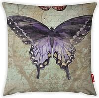 Mon Desire Double Side Printed Decorative Throw Pillow Cover, Multi-Colour, 44 x 44 cm, MDSYST3098