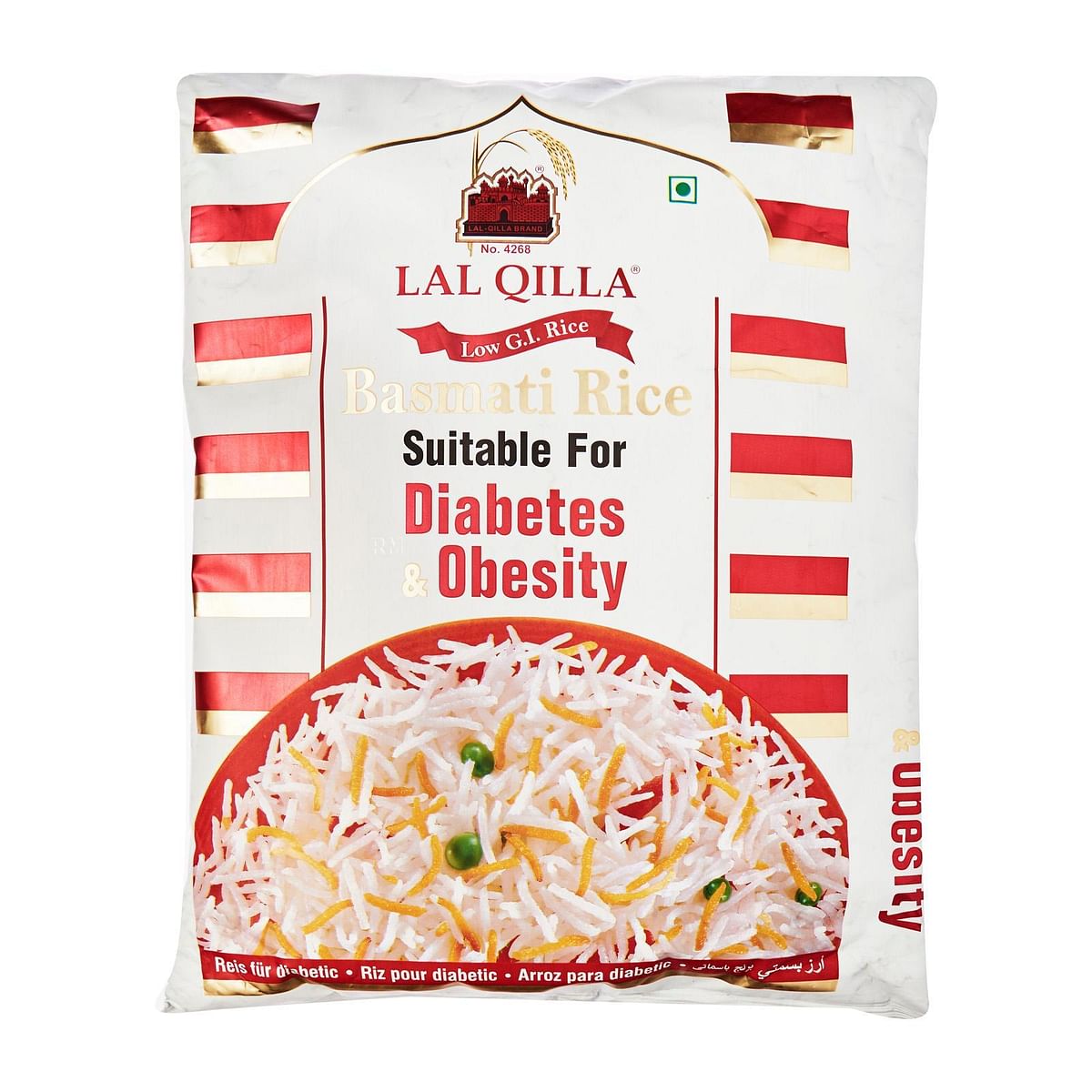 Lal Qilla Basmati Rice (Diabetes & Obesity) White Bags 5kg