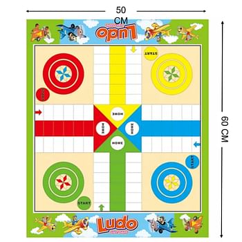 Ludo Giant Board Game For kids Above 3 Years – 60 x 50 CM | For 2 to 4 Players | Parent Child Activities