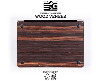 MACBOOK SKIN / COVER - WOOD VENEER - EBONY - FOR PRO 15 w/Touch ID