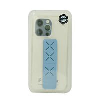 Transparent Back Cover Grip Iphone 14 Pro Max Sky Blue
