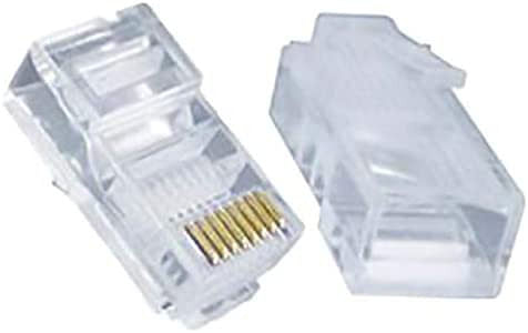 CAT6 Modular RJ45 Connectors, 100-Pack