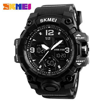 SKMEI 1155 Sports Water Resist Original Wrist Watch for Men - Black