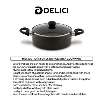 DELICI ASP24GE Superior Aluminium Body Saucepan