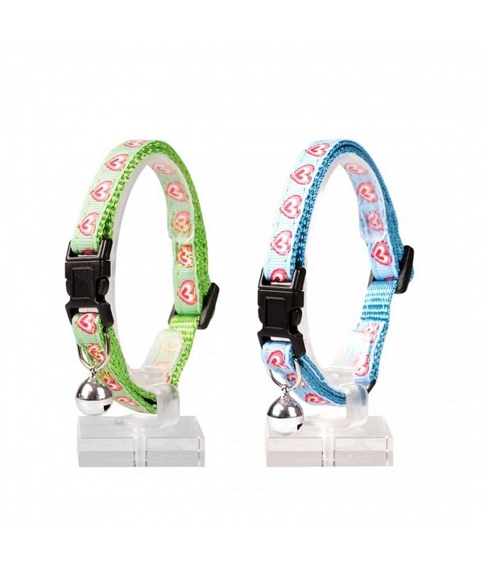 Duvo Cat Collar  Nylon Multicolor - Hearts