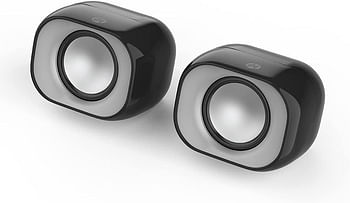 HP DHS-2111 Speaker Desktop Wired Mini Multimedia USB Speaker, Stereo, Subwoofer for Home, Mobile & Notebook