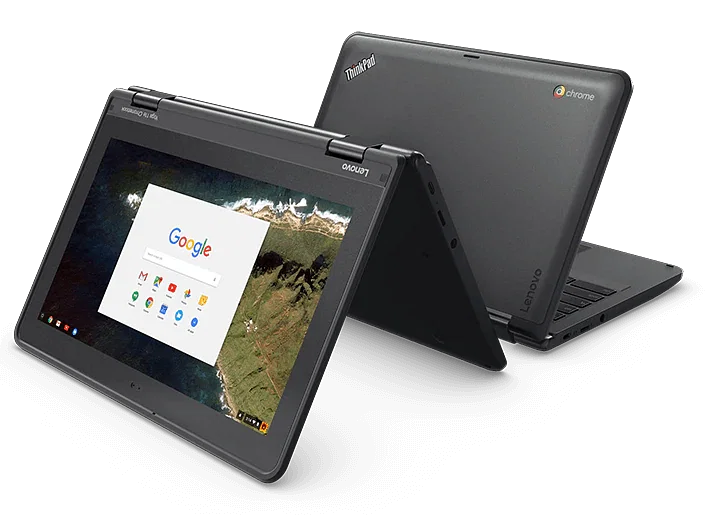 ThinkPad Yoga 11e Chromebook (Touch Screen 360° Rotatable) 11.6 Inch, 4GB Ram 16 GB SSD, Intel HD Graphics, Black