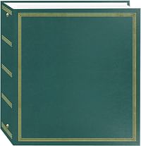 Pioneer Photo Albums TR-100/BK Magnetic 3-Ring 100 Page Photo Album, Black green TR-100/T