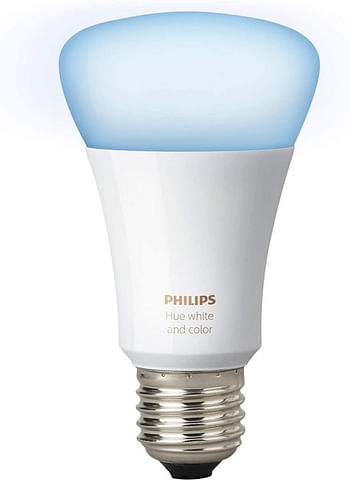 Philips Hue UAE White and Colour Ambiance LED Smart Bulb, Bluetooth & Zigbee compatible ( Hue Bridge Optional ), Works with Alexa & Google Assistant