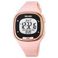 SKMEI 1959 relgio Custom Sports Waterproof Silicone Strap Digital Unisex Wrist Watch - Pink