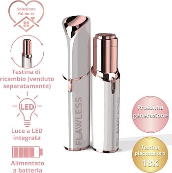 Original & Official Flawless Painless Facial Hair Remover by Finishing Touch Rechargeable-Canadian Edition