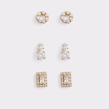 Aldo Calheta Earring Set of 3 Multicolor