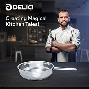 DELICI DFP 28W Stainless Steel Fry Pan