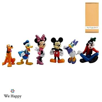 Mouse Action Figure 6-Pieces Collectable Toy Set Collectable Decor | Cake Toppers - PLT