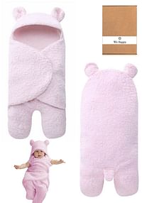 Cute Baby Hooded Blanket Wrap Costume Dress Photoshoot Prop - Pink