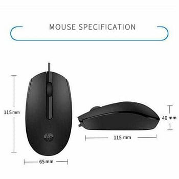 HP M10 6CB80PA Wired Mouse - Black