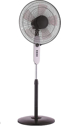 Impex  60W 1350RPM 3 Blade High Speed Pedestal Fan with 5 AS Blade 3 Speed Selection Adjustable Height,Black