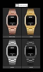 SKMEI 1679 Men / Women Digital Watch Touch Screen LED Display Electronicl Sport Wristwatch Waterproof - Silver