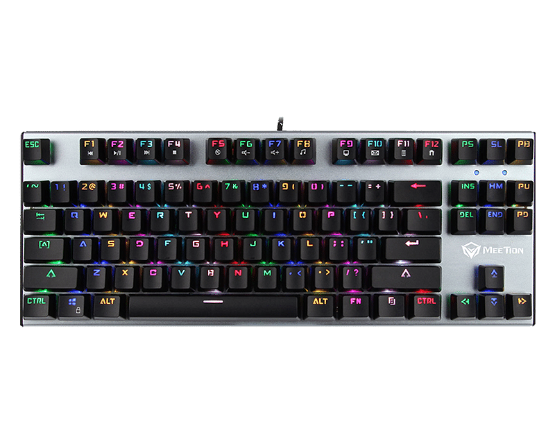 Meetion MK04 TKL RGB Backlit Multimedia Blue Switch Mechanical Gaming Keyboard