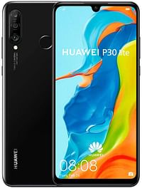 Huawei P30 Lite Smartphone, Dual SIM, 128 GB, 6 GB RAM - Midnight Black