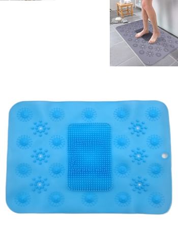 Silicone Non-Slip Bathroom Massage Foot Pad