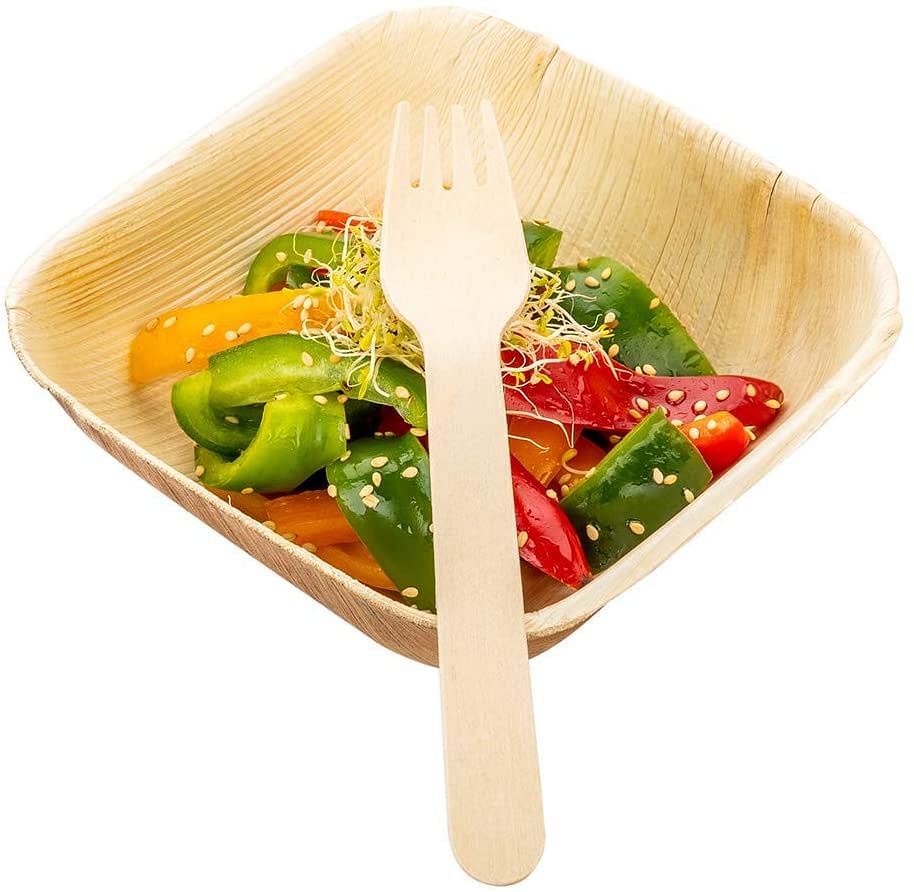 Simple Wood Fork, Wooden Fork - Birch Wood - 6.5" - 500ct Box - Restaurantware