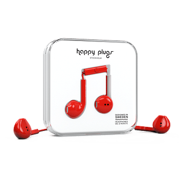 Happy Plugs Earbud Plus - Red