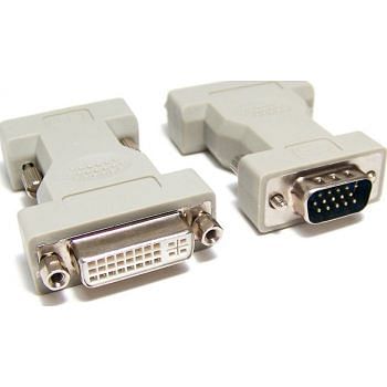 DVI MaleTo VGA  15 Pin Female Converter Adapter Grey/Blue/Black/ Assorted