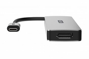 Type C To HDMI , USB Convertor 6 in 1 Adapter 103 x 11 x 32.3millimeter Grey/Black