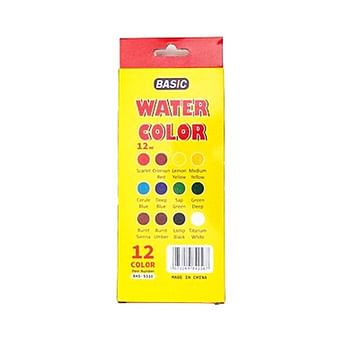 12-Pcs Water Color Painting Set For Children -12 ml | Coloring & Drawing