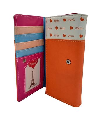 Set 2pcs Victoria Ladies Credit Card Trifold Clutch Wallet