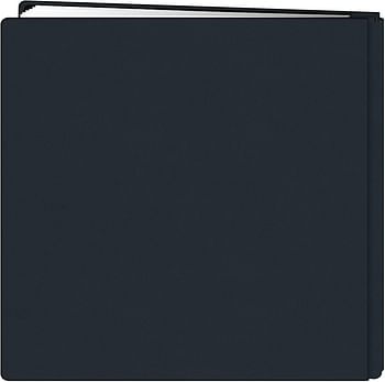 Pioneer 12-Inch by 12-Inch Family Treasures Deluxe Fabric Postbound Album, Midnight Blue