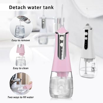 Electric Oral Dental Scaler Irrigator Intelligent Tooth Punch USB Rechargeable Water Flosser L10