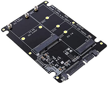 Add On Cards - 2 In 1 NGFF M.2 B+M Key Mini PCI-E or mSATA SSD to III Adapter Card for Full Msata SSD/ 2230/2242/2260/22x80 M2 Y98A