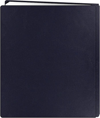 Pioneer FTM-811L/NB Photo Albums 20-Page Family Treasures Deluxe Navy Blue Bonded Leather Cover Scrapbook for 8.5 x 11-Inch Pages