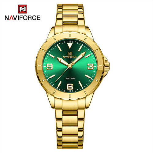 NAVIFORCE NF5022 Rose Gold Female Quartz Small Dial Luminous Luxury Wrist Watch  G/GN/G