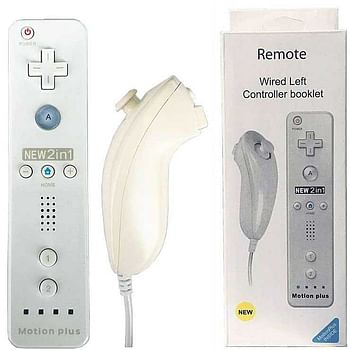 Remote Wired Left Controller Booklet 2 in 1 W012 White