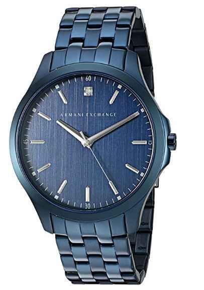 Armani Exchange Men's Blue Dial Stainless Steel Band Watch - AX2184