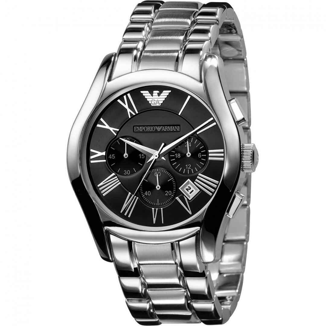 Emporio Armani Mens Quartz Watch Analog Display and Stainless Steel Strap AR0673