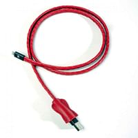 Kyte & Key Whip 1M Leather Lightning Cable - Red / Black