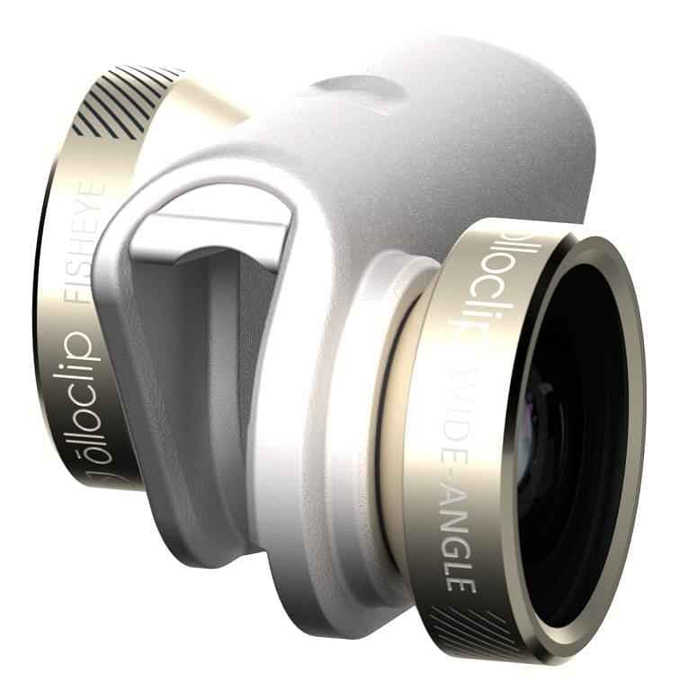 Olloclip 4-In-1 Lens Iphone 6/6Plus With Pendant-Gold Lens/ White Clip