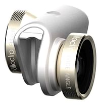 Olloclip 4-In-1 Lens Iphone 6/6Plus With Pendant-Gold Lens/ White Clip