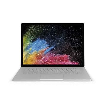 Microsoft Surface Book 2 2-in-1 Laptop - Intel Core i5-7300U, 13.5 Inch Touchscreen, 256GB SSD, 8GB RAM, En Keyboard, Windows 10 Pro, Silver